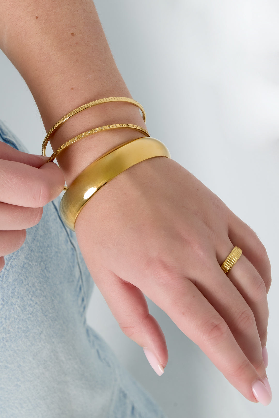 Schlichter Glanz-Armreif