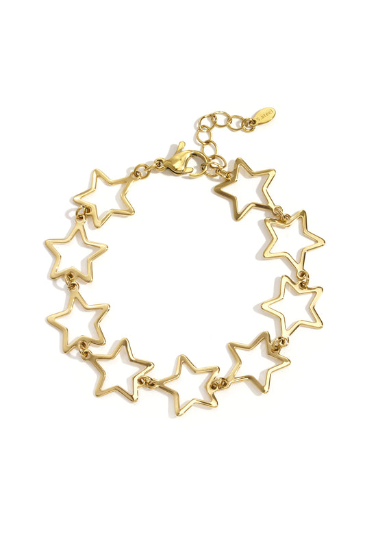 Edelstahl-Kettenarmbänder Star Casual Daily Simple Series Damenschmuck