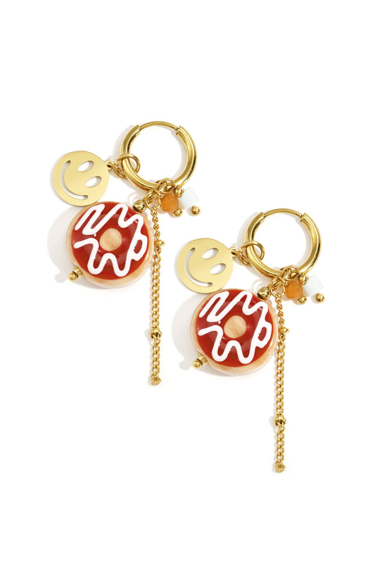 Edelstahl Tropfen Ohrringe lebensmittel Casual Täglichen Einfache Serie frauen schmuck