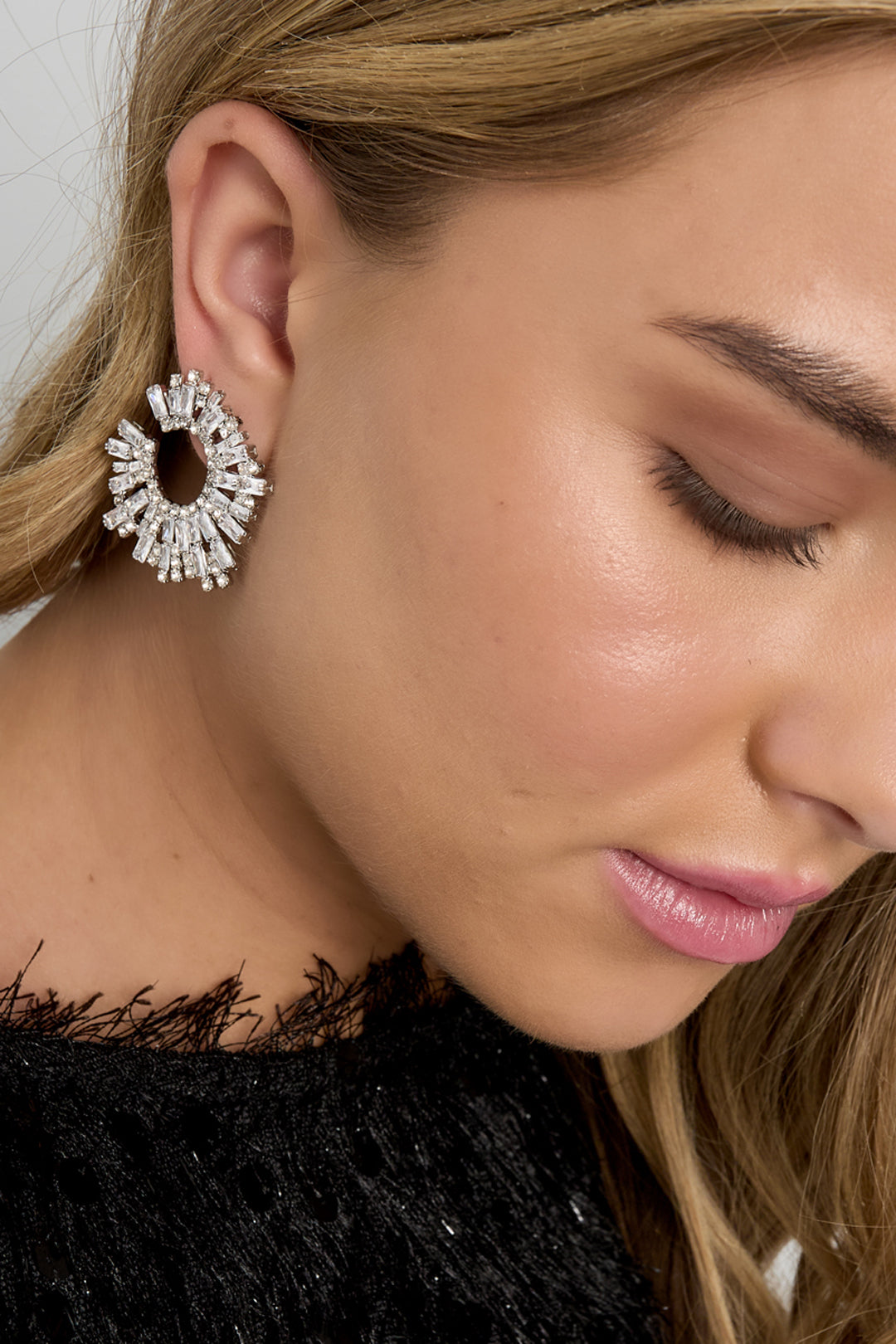 Kupfer Ohrstecker Geometrische Elegante Weihnachten Luxuriöse Serie Damenschmuck