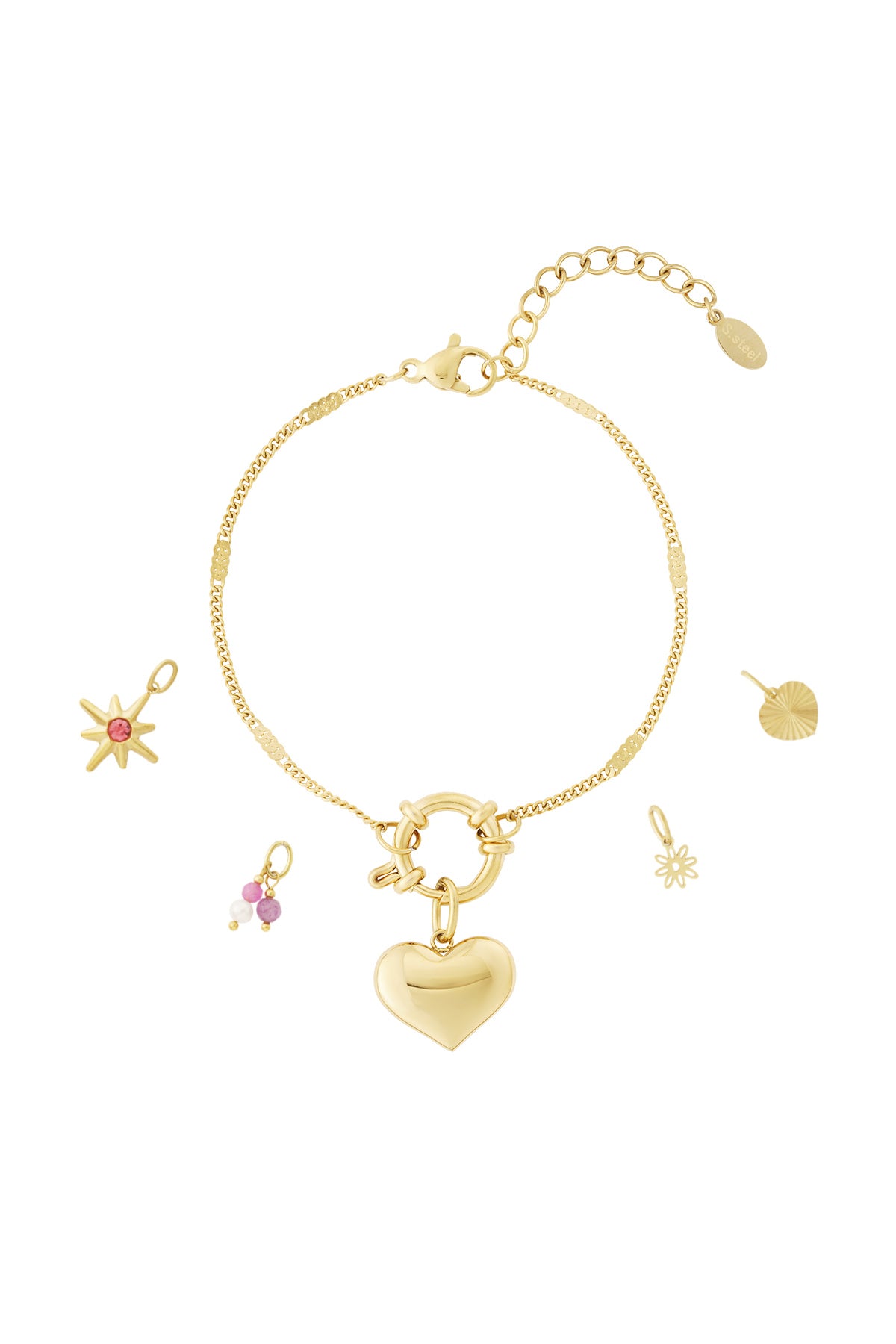 DIY Armband mit großem Herz