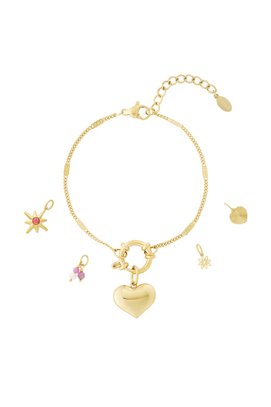 DIY Armband mit großem Herz