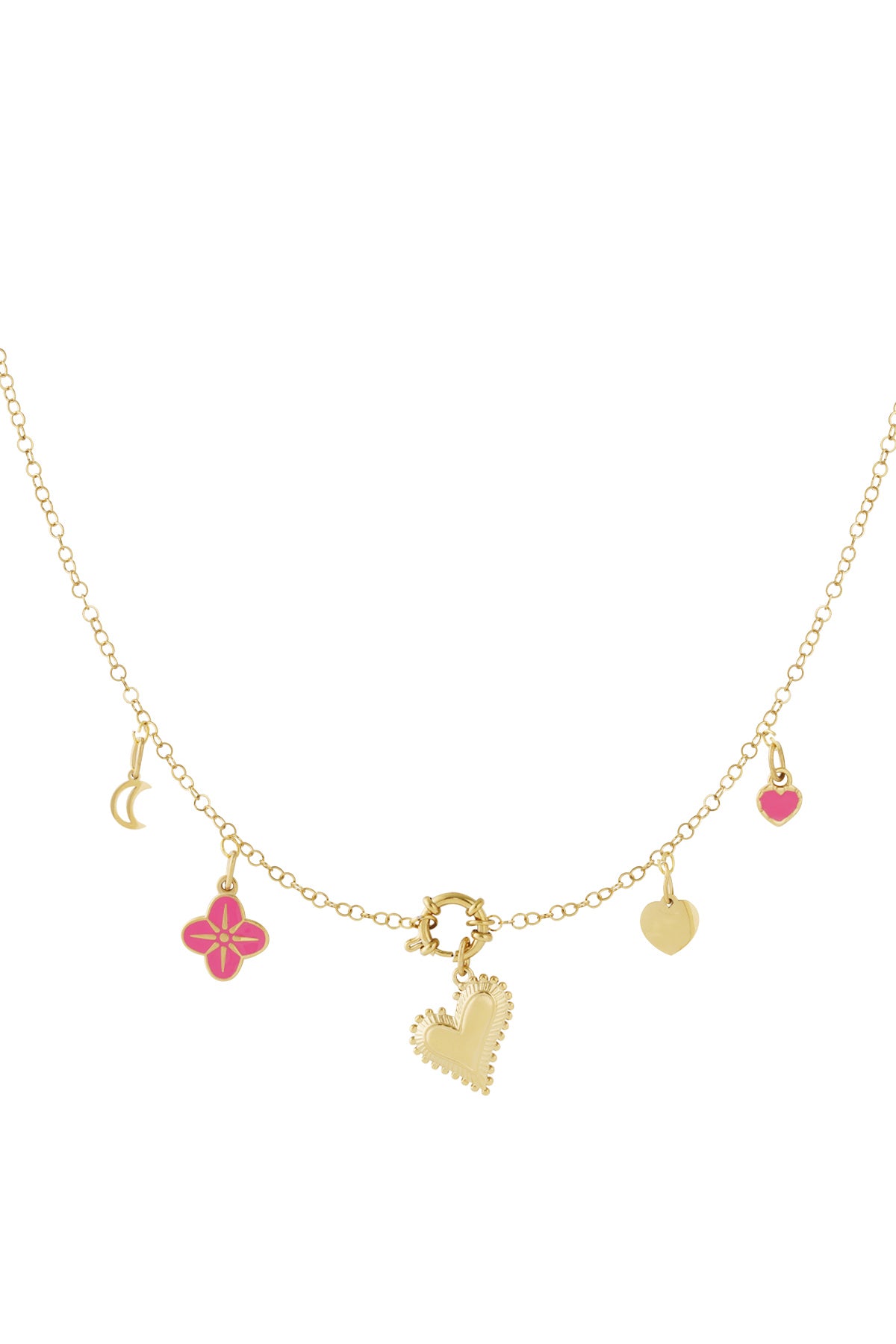 Klobige Herz-DIY-Halskette