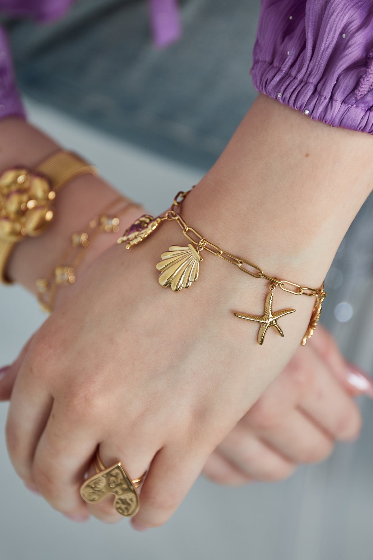 Strandarmband - Silberfarben