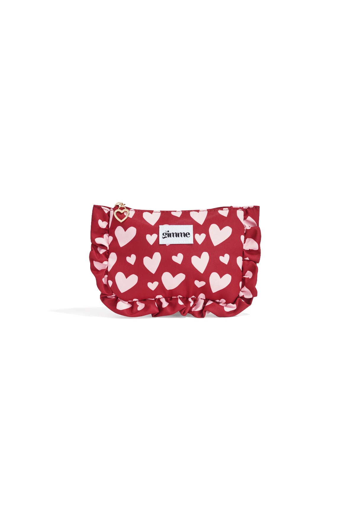 Kosmetiktasche mit Herzmotiv, lässig, aus Polyester, Valentinstag-Accessoires
