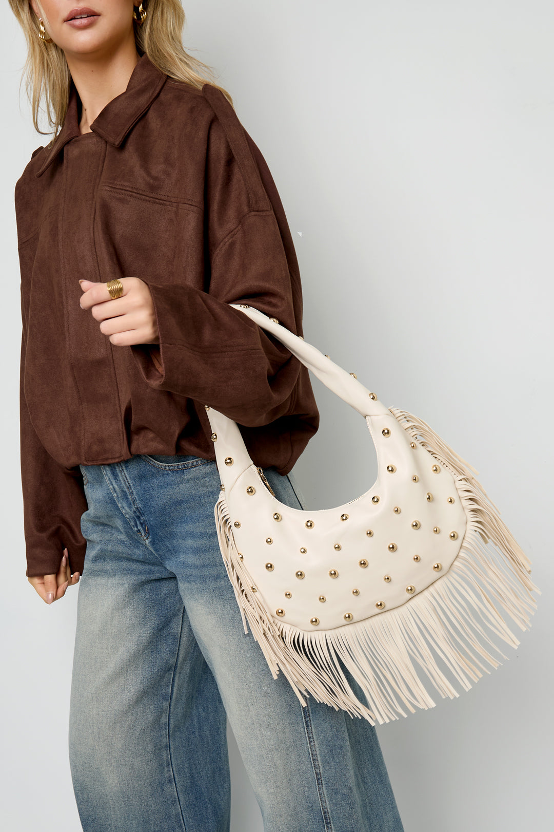 Handtasche mit Nieten