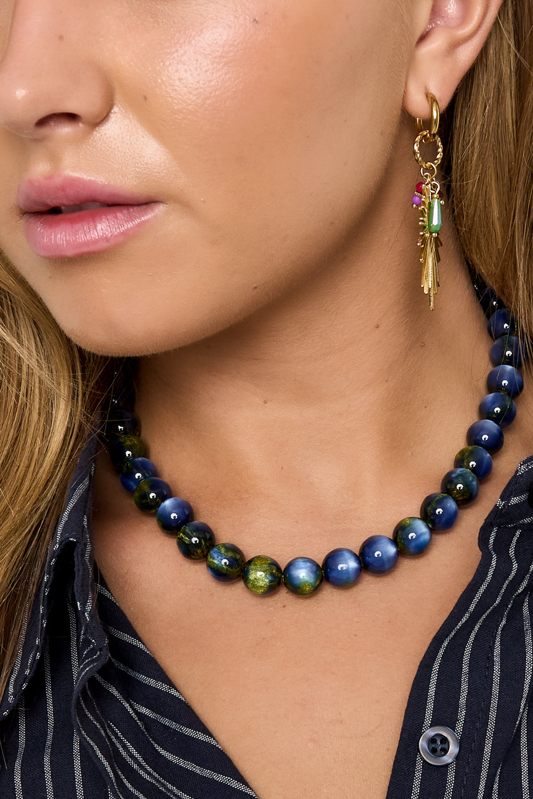 Perlenkette mit verblasstem Design - 12mm