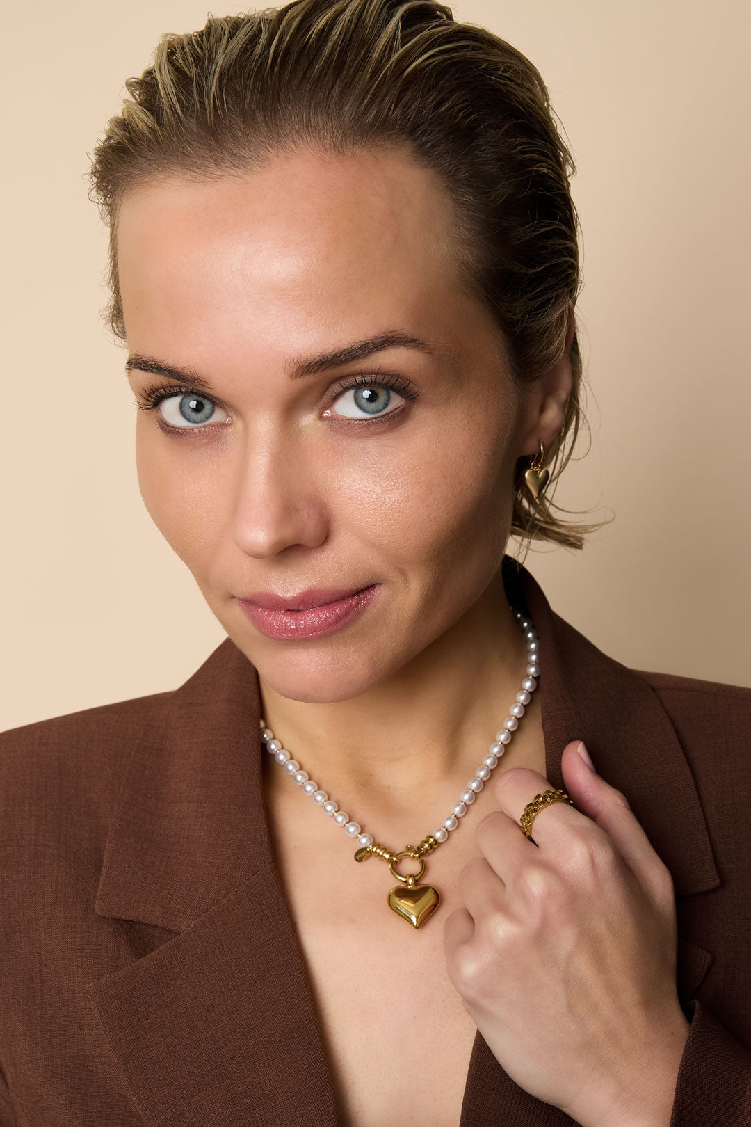 Perlenketten Herzperlen Lässig Täglich Einfache Serie Damenschmuck