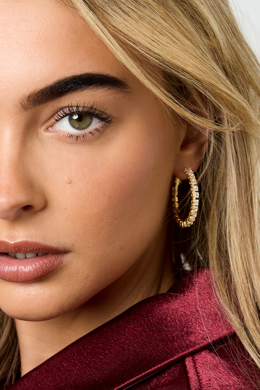 Kupfer Creolen Geometrische Elegante Weihnachten Luxuriöse Serie frauen schmuck