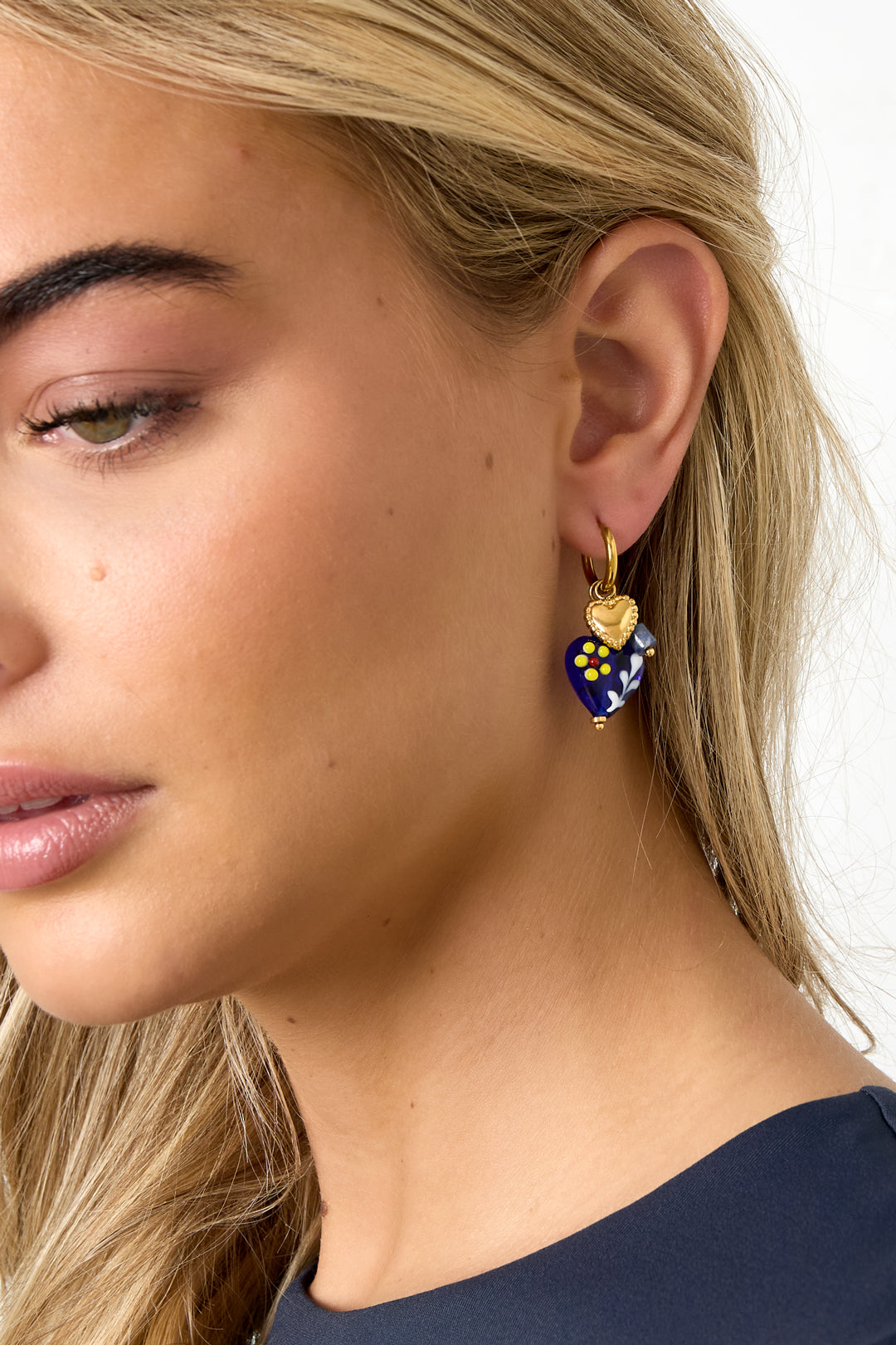 Edelstahl Tropfen Ohrringe Herz Casual Täglich Einfache Serie frauen schmuck