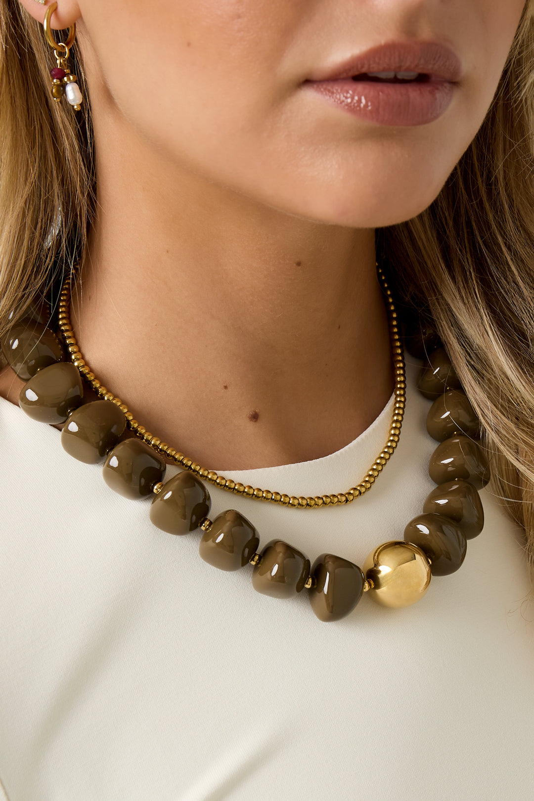 Acryl Perlen Halsketten Perlen Retro Täglich Klassische Serie frauen schmuck