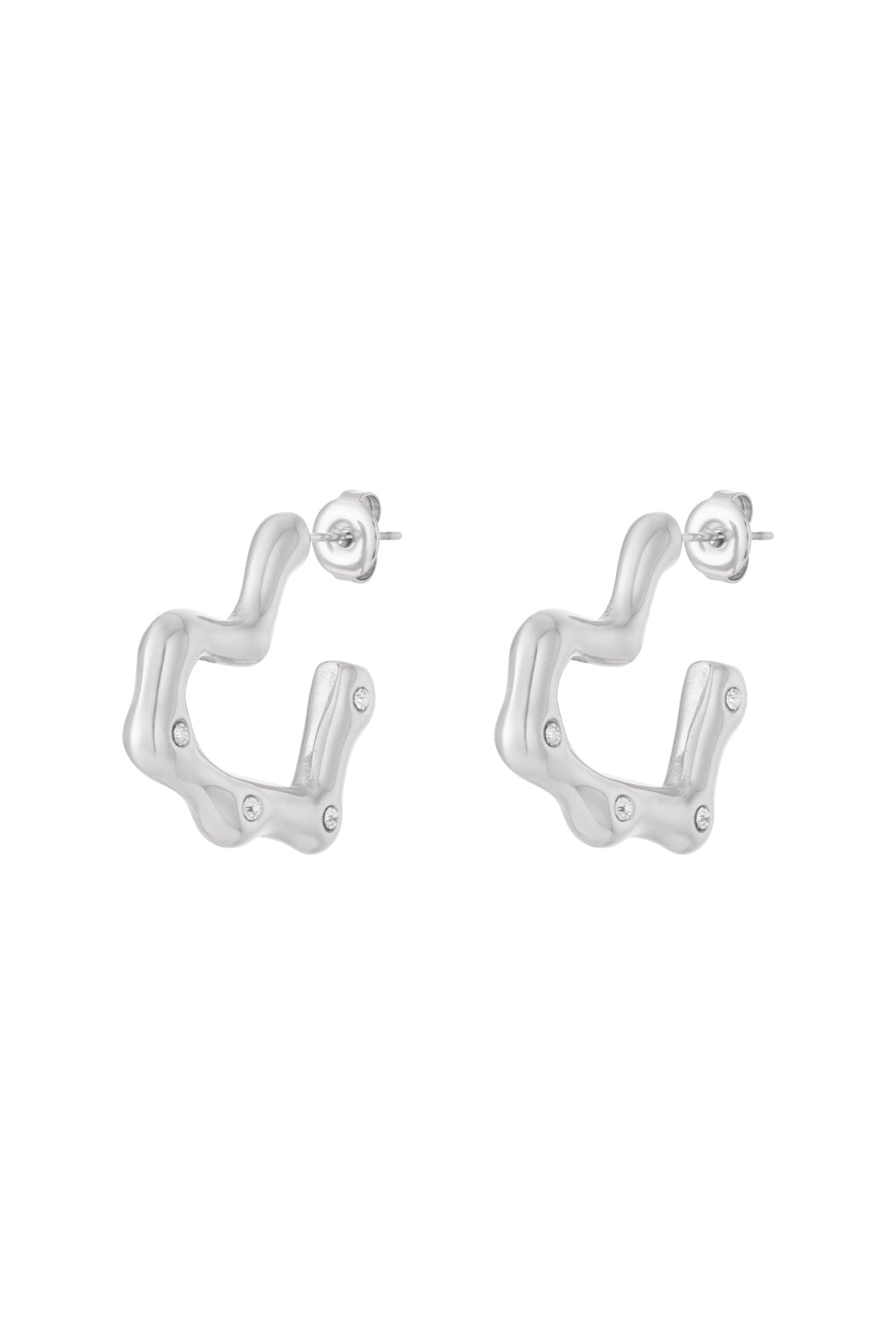 Creolen aus Edelstahl Herz Daily Daily Damenschmuck