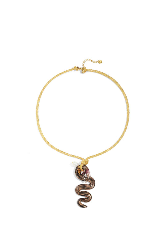 Polyester Anhänger Halsketten Schlange Casual Daily Simple Series Damenschmuck