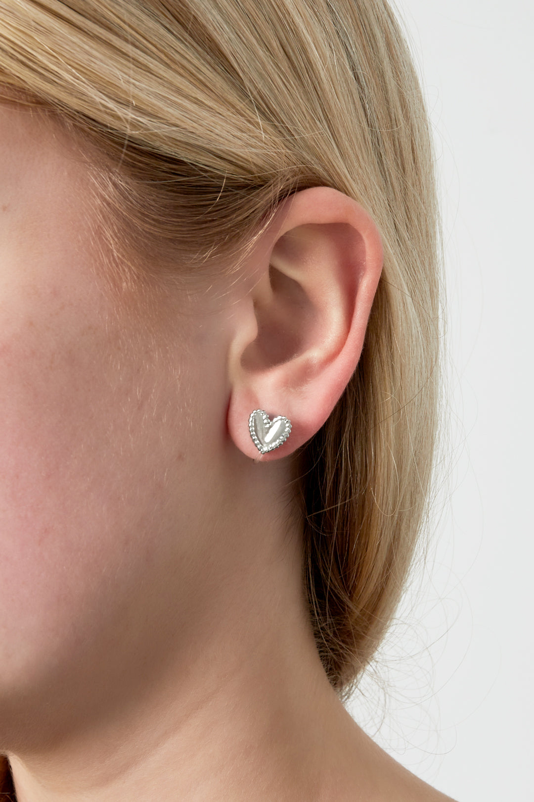 Herz-Clip-Ohrringe