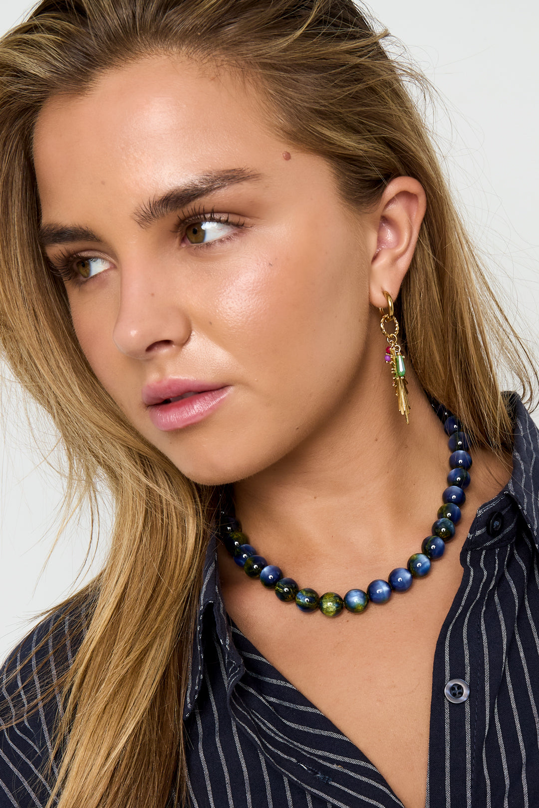 Perlenkette mit verblasstem Design - 12mm